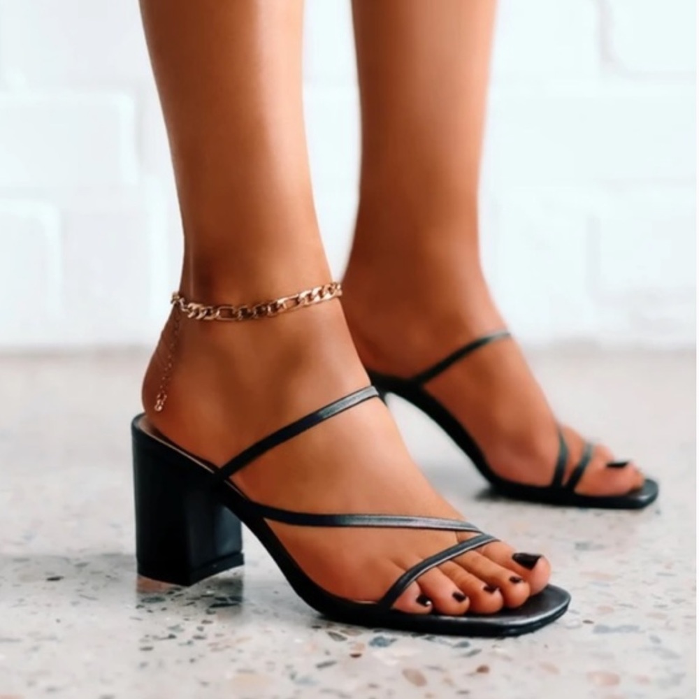 Billini Black Block Sandal